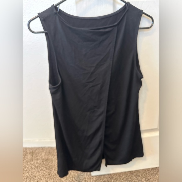 Michael Stars Black Muscle Tee with Flutter Back-Size Small - Picture 2 of 3